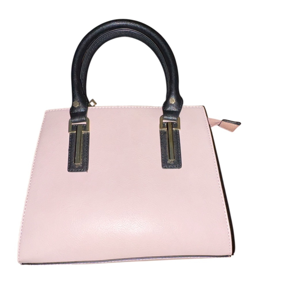 Call It Spring Pink Tote Bag Black Handles